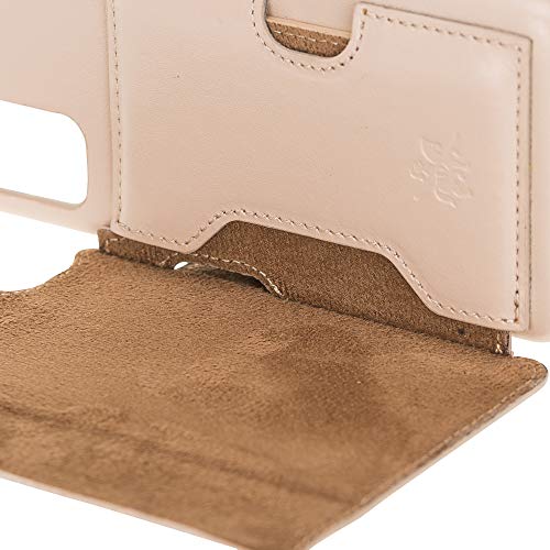 Étui en cuir Galaxy S20 Ultra rose nude haut de gamme Venito Florence