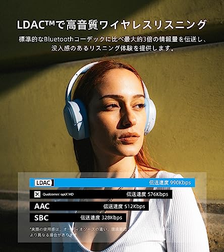 「VGP 金賞」Edifier W820NB PLUS ワイヤレス ノイズキャンセリング ヘッドホン Hi-Res ハイレゾ無線/LDAC対応Bluetooth 外音取り込み 最大49時間再生 低遅延 ゲームモード マイク付き 通話 柔らかい 軽量 PC/スマホ/iPhone/Android適用