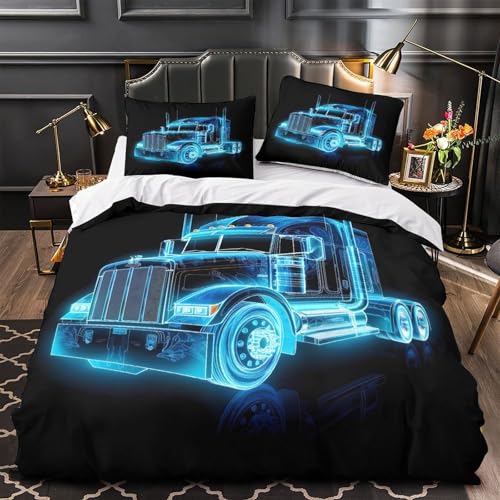 Housse de couette design futuriste impression 3D microfibre de qualité - 2