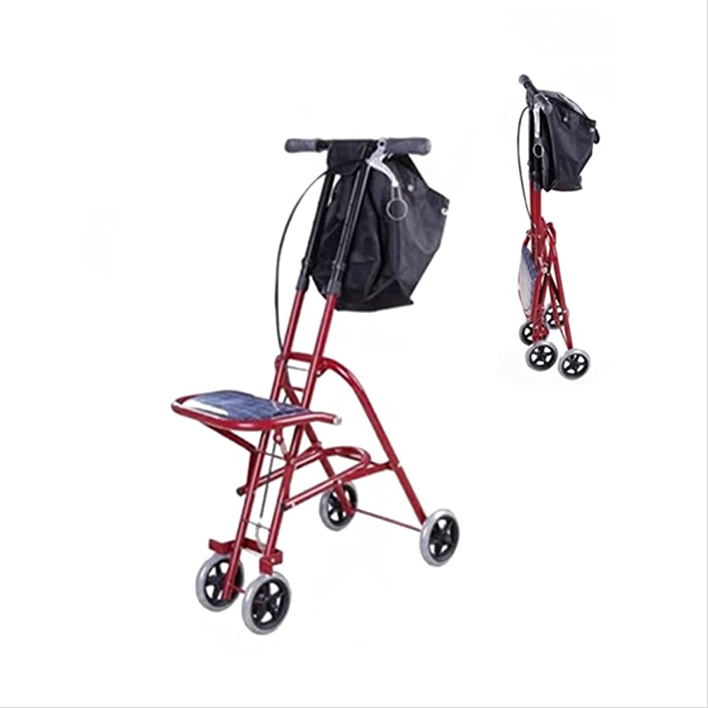 Buy TSYFFF Elderly Upright Standard Walkers, Height Adjustable Four