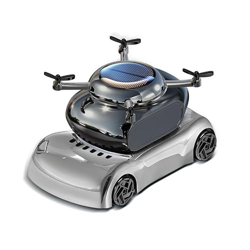 Solar-Powered Car Decoration Fregance Diffuser– Metal Car Accessories with Rotating Design for Dashboard & Center Console – Recharge-Free Vehicle Interior Ornament for All Seasons (Silver – Gardenia)