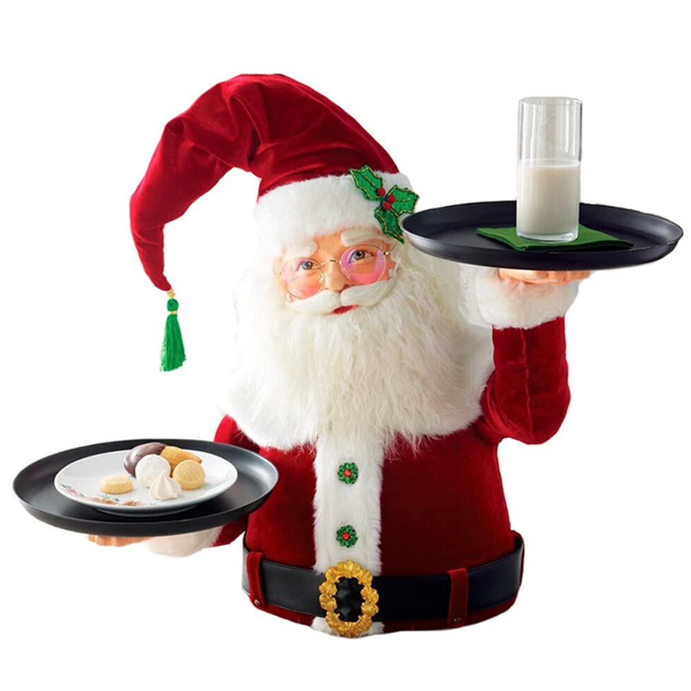 Dolcetti di Natale Con Pupazzo di Neve in Resina, Vassoio Porta Frutta, Piatti, Cibo e Snack per Feste in Casa, Vassoio per Babbo Natale
