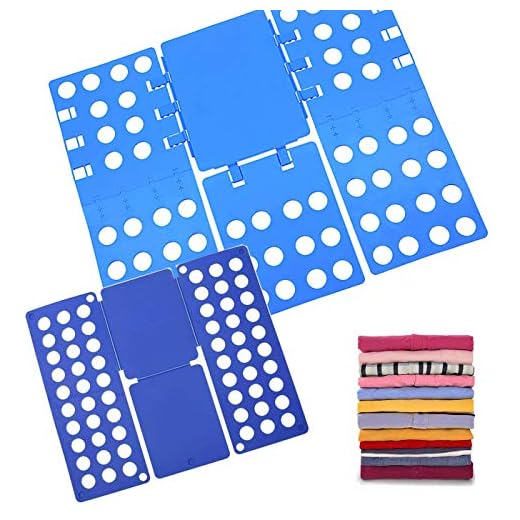 2 Piezas Doblador de Ropa, Azul Tabla para Doblar con Agujeros Tablero Plegable para Ropa Camisas Ropa de niños y Adultos