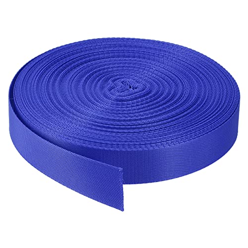 Image of Nylon Webbing Strap, 10 Metres, 1 inch /1.5 inch /2 inch Width, 0.7 mm Thickness (Royal Blue, 1 inch)