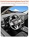 Summleaf Central Control Steering Button Frame Trim for Dodge Challenger Durango Charger 2015-2025 Interior Accessories,Black