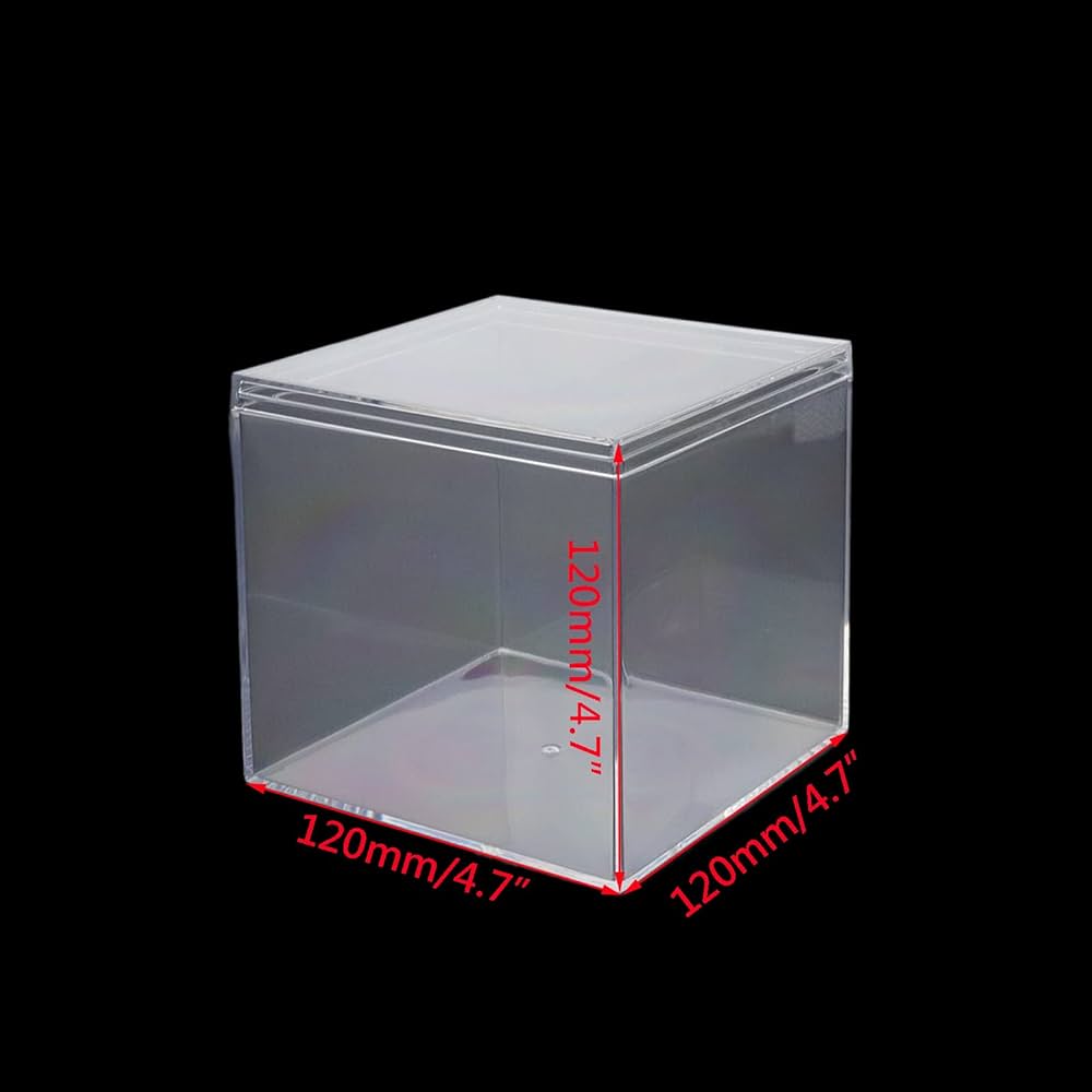 Amazon｜Wealrit 1個 クリアアクリル正方形カブボックス ディスプレイ