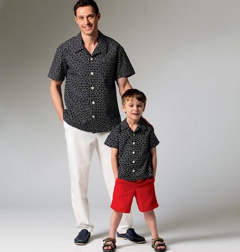 Mccall Pattern Company M6972 Men's/Boys' Shirt, Shorts And Pants, Size Adt "Sml-Med-Lrg-Xlg" #TOP1