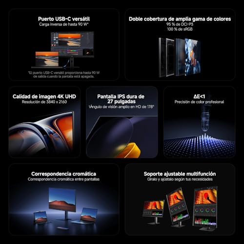 Monitor XIAOMI A27Ui UHD 4K de alta fidelidad visual y panel IPS de 27 pulgadas 2