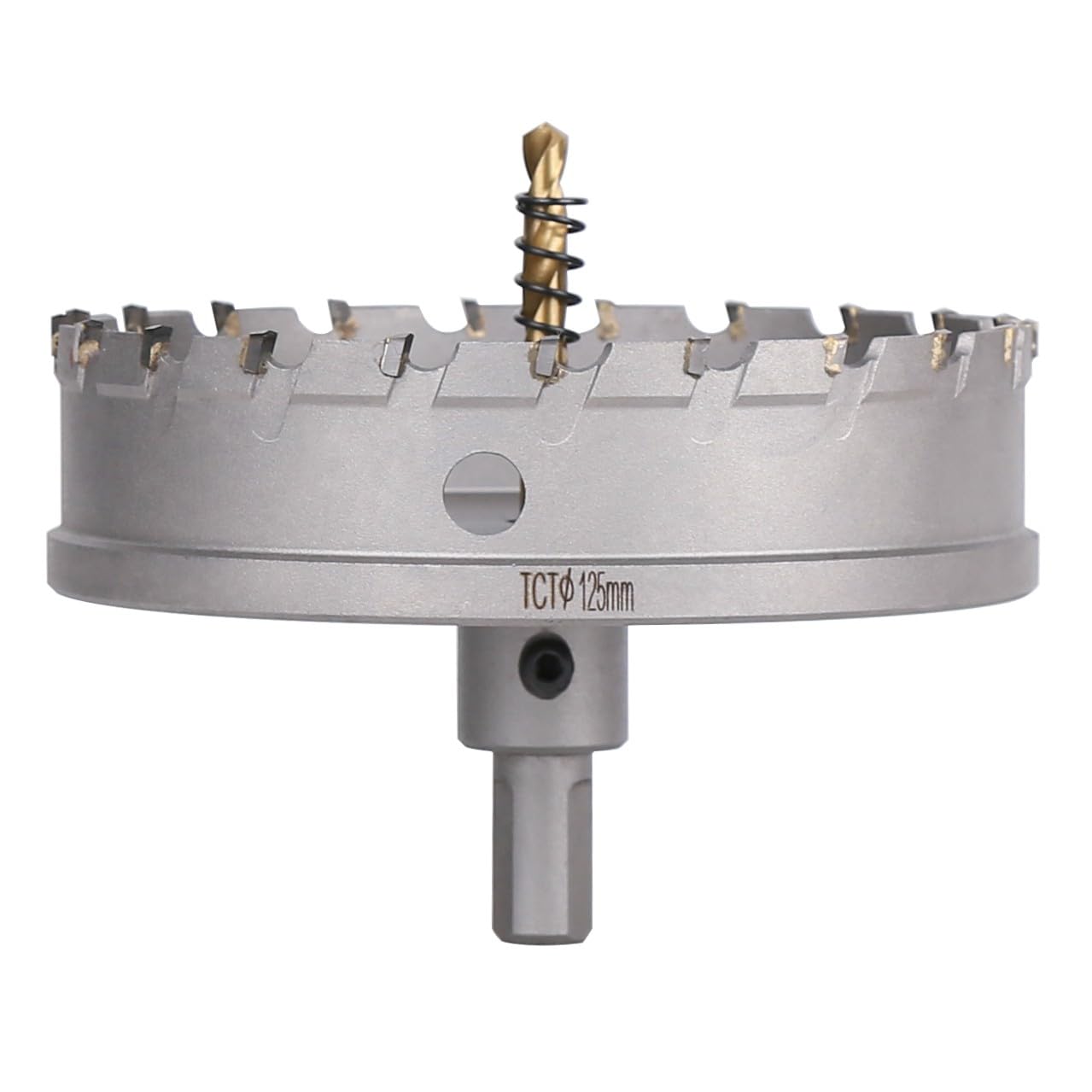 125mm Coronas para Metal, Broca de Carburo Sierra Perforadora TCT Cortador para Metal Duro, Acero Inoxidable, Acero Dulce, Aleación de Aluminio, Cobre, Hierro, Plástico, Fibra de Vidrio