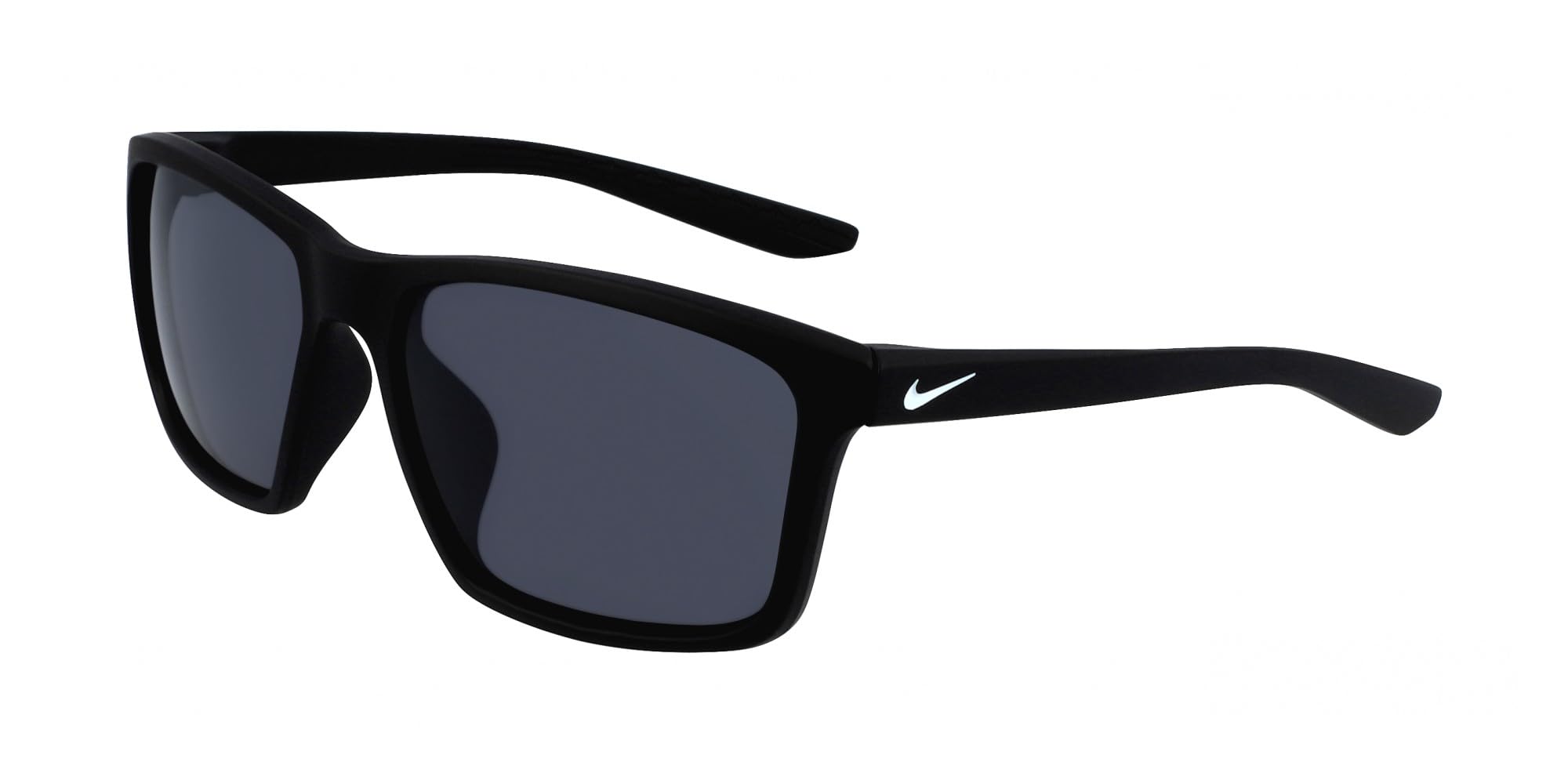 NIKE Lunettes de soleil VALIANT N IU4689X - Demi-cerclage léger, Verre 60 mm, MATTE BLACK/WHITE/DARK GREY