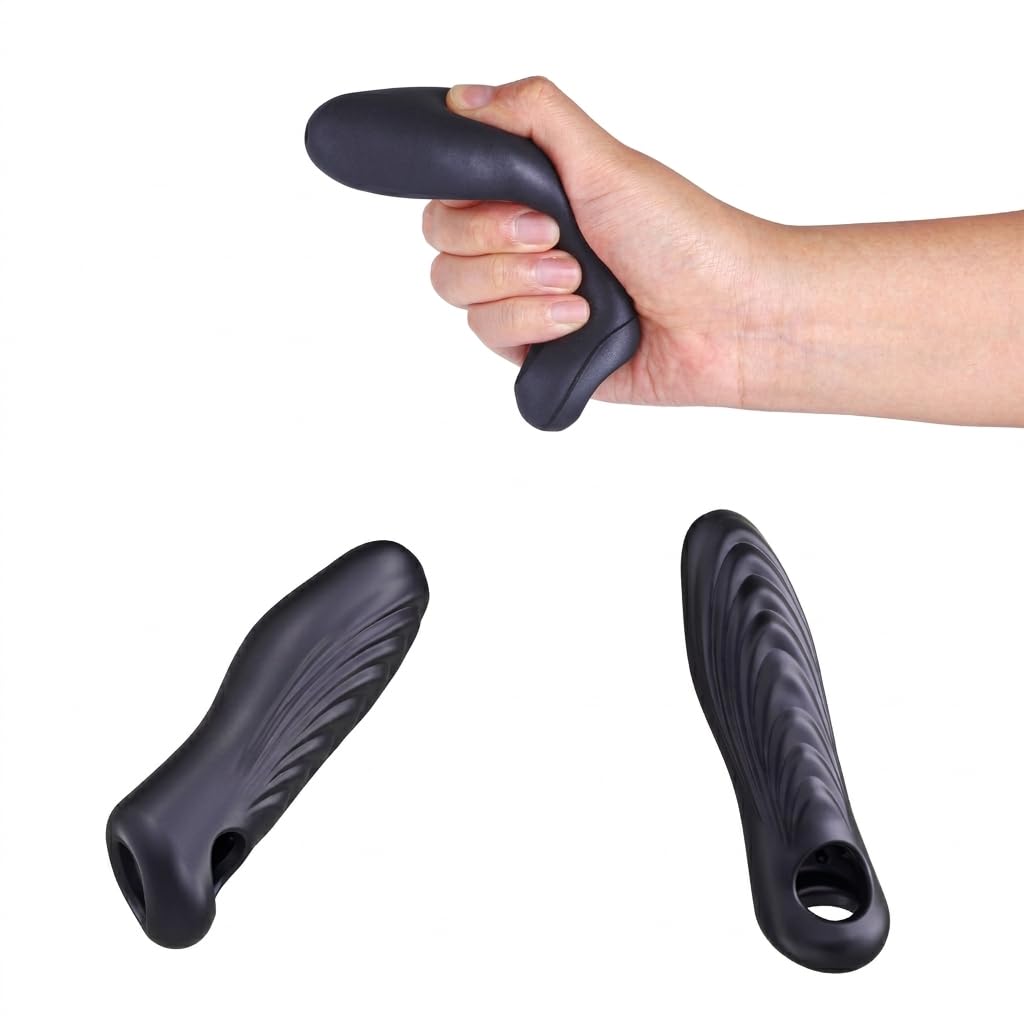Manwan – Ryzer Max Penis Sleeve & Masturbator | Guaina Peniena Realistica XXL | Manicotto in Silicone Ultra-Morbido | Masturbatore Uomo | Cockring Integrato 2 in 1 | Sex Toy Coppia