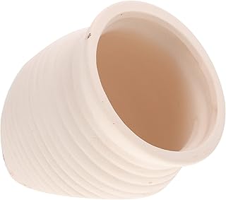 TEHAUX Decorações Do Tanque De Peixes Jarra De Cerâmica Decorações Do Aquário Cones De Reprodução Betta Caverna Esconderijo Do Tanque De Peixes Caverna Para Peixe Camarão (Branco)