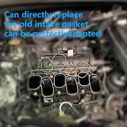Image of Upper Intake Plenum Gasket Compatible with Hyundai Azera 2015-2017 Palisade 2020-2023 Santa 2015-2019 Kia Telluride 2020-2021 Sorento 2014-2020,Intake Manifold Gaskets Replace 29215-3CFA0 29215-3CFA1