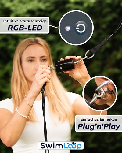 SwimLoop-Bundle Aktivitätstracker Light + Schwimmgurt - Top Schwimmtrainer für zu Hause, Widerstandstraining, stationäres Schwimmen, Schwimmband als Alternative zur Gegenstromanlage