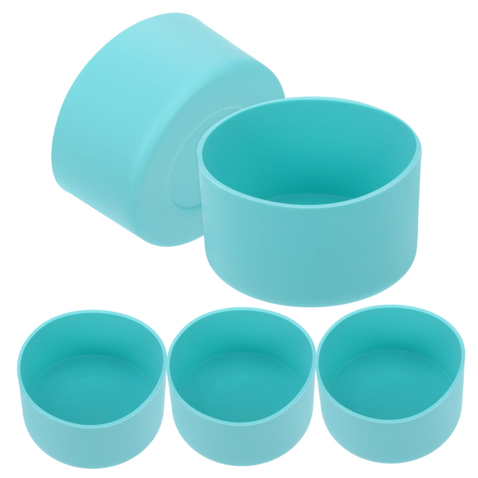 20 Piezas De Funda De Silicona Para Botella Botas Antideslizantes Para Botella Botas De Silicona Para Botella De Agua Botas Para Botella De Agua Protector Inferior De Botella