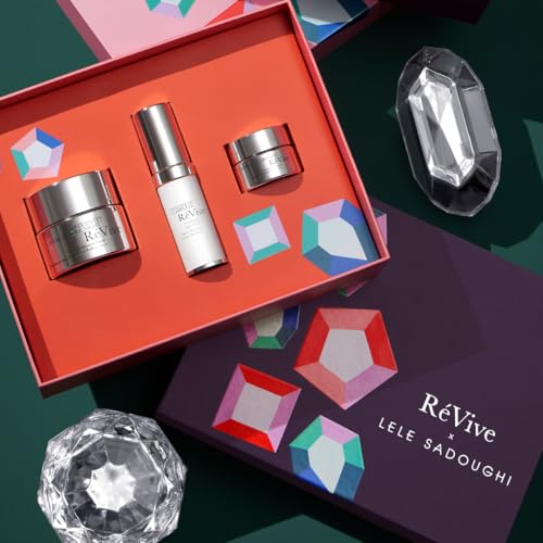 RéVive X Lele Sadoughi Intensité Gift Set - Full Size Skin Care Set Includes Firming Nighttime Face Moisturizer, Firming Eye Cream & Anti Aging Eye Serum (3 Count) - Image 3