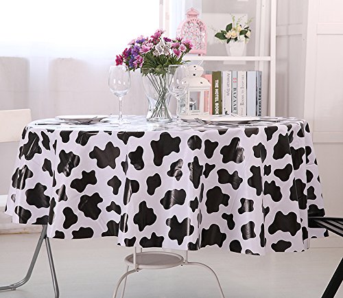 Vinylla - Tovaglia in PVC con motivo mucca, facile...