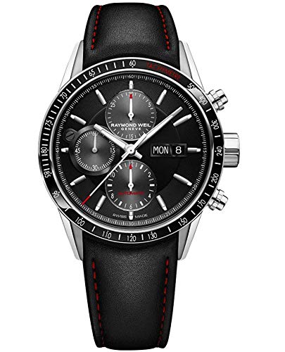 Raymond Weil Men's 7731-SC1-20621 Freelancer Analog Display Swiss Automatic Black Watch4