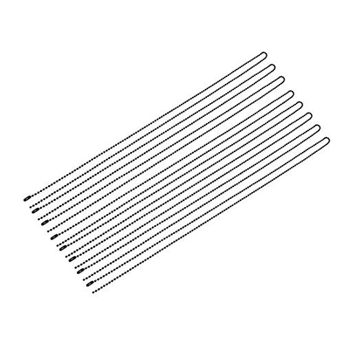 Aexit Black Stainless Lighting fixtures and controls Steel Bead Ball Chain Keychain 2.4mm Dia 39-Inch Long 8pcs