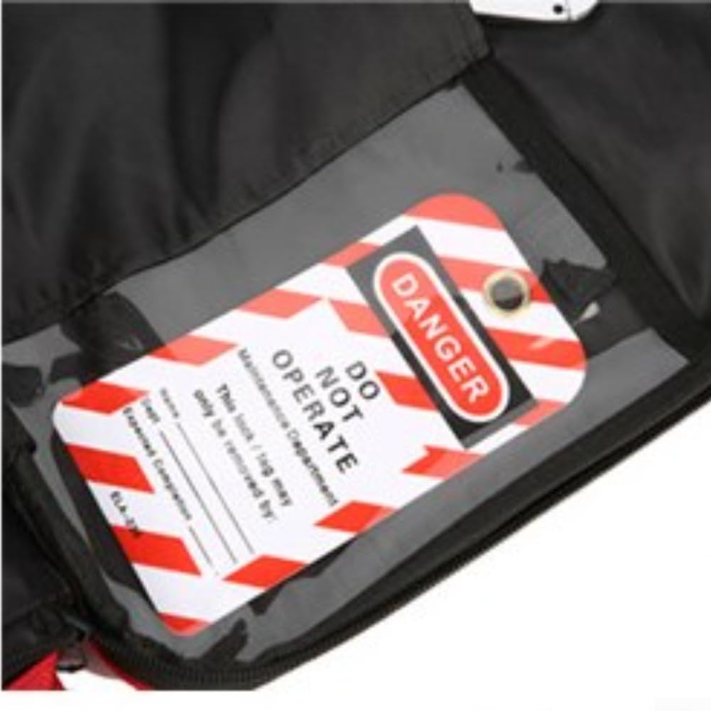 Kit eléctrico de etiqueta de bloqueo diseñado para aplicaciones industriales con candados de seguridad y cerraduras de interruptor para mejorar la seguridad del equipo