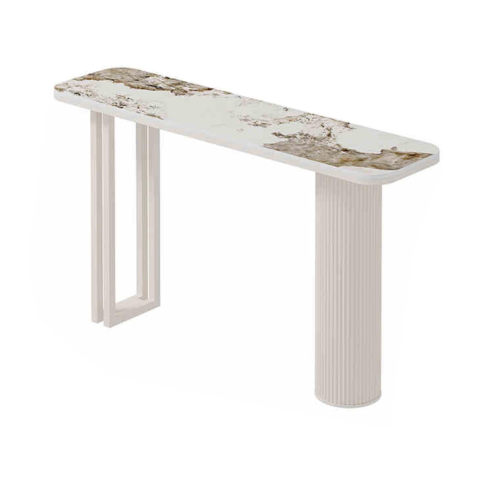 LaYiQimn Modern Console Table,Modern Console Table, Narrow Entryway Sofa Table for Living Room, Stylish Accent Hallway Table - Perfect for Small Spaces & Entryways