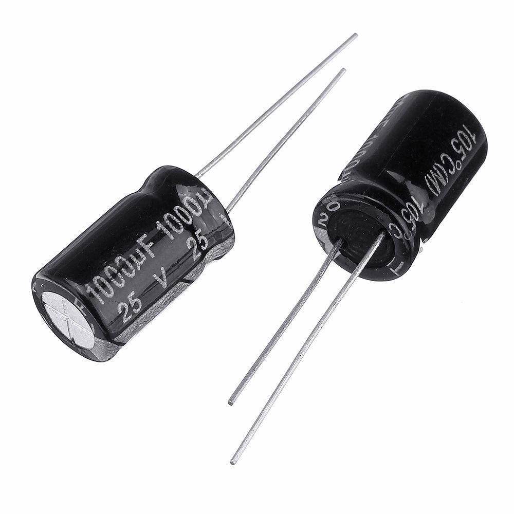Condensatore elettrolitico in alluminio da 20 pezzi 25V 1000uF 10 * 13MM ad alta frequenza a bassa impedenza Passive Components