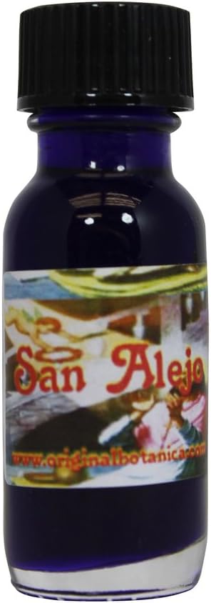 Original Produ​​cts Saint Alejo Oil for Enemy Protection, Witchcraft Magical Spiritual Healing Anointing Oils for Spells and Candles Prayer Ritual Cleansing Hoodoo Wiccan Voodoo