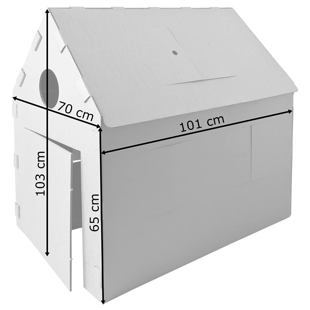 Kingpower 3D Bambini Casa di Cartone Playhouse