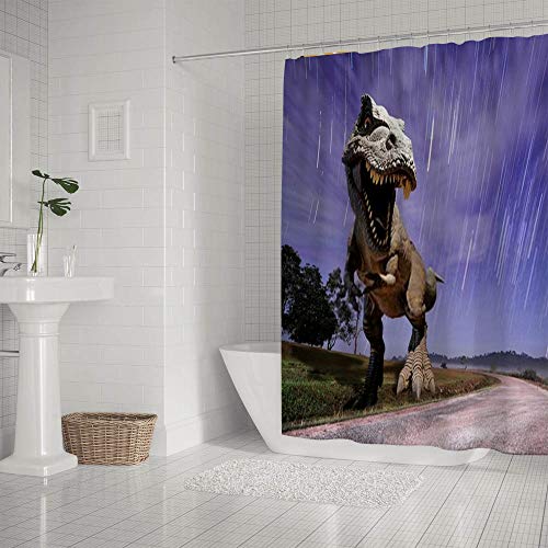 Rideau de douche Chenhong rideau baignoire lavable polyester imprimé