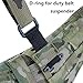 Generic Tactical Gear Molle Clip D Ring Hook T-Mount Bar Hanging Plastic Carabiner Glove Clip Key Holder Battle Belt Accessories (Black D-Ring Hook(1PACK))