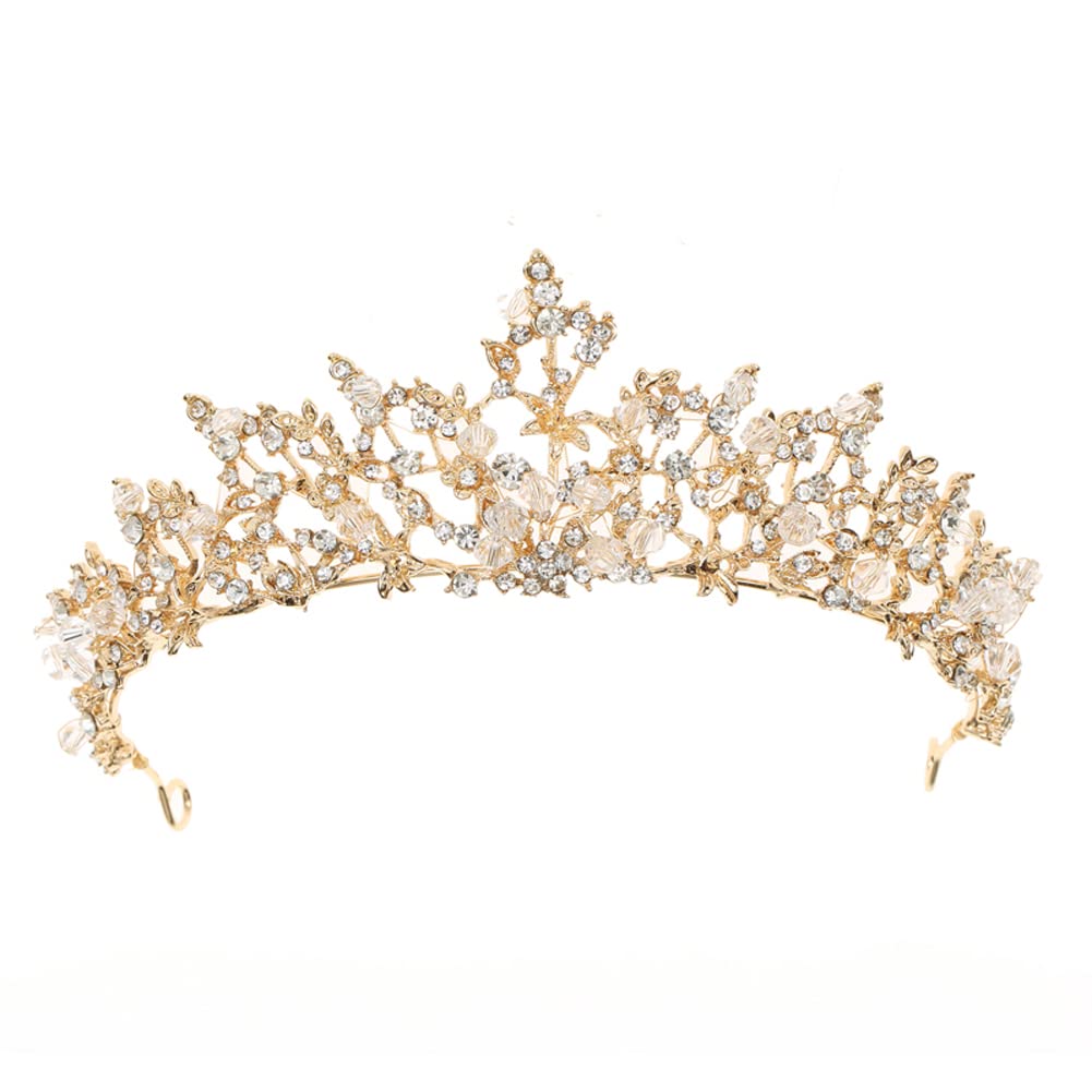 Zooma Couronne de Mariage pour mariée - Diadème de Princesse en Strass - pour Femme - pour Bal de Fin d'année, Concours de beauté, Mariage