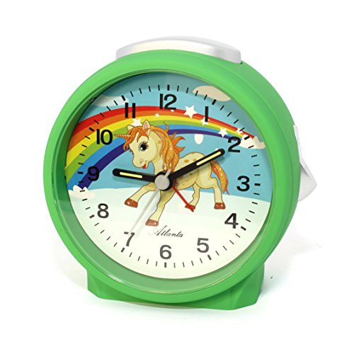Atlanta Alarm Clock, Plastic, Green, 9.5 Cm #TOP1