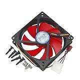 100mm & 90mm x25mm Dual Mounting Holes Design Cooling Fan for PC Case CPU Heatsink Cooler