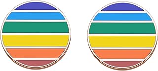 NC Rainbow LGBT Gay Lesbian Pride Stud Earrings Gay Pride LGBT Jewelry Lesbian Rainbow Pierced Stud Earrings Bisexual Pride Gift (earringRG)