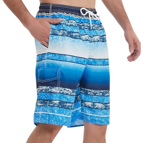 Image of Mens Swimming Trunks Swim Trunks Quick Dry Swim Shorts with Mesh Lining Funny Swimwear Bathing Suits
