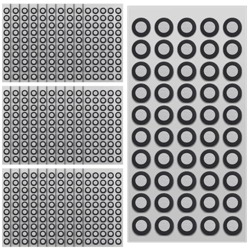 Image of Marspark 30 Sheet 1500 Point 6mm 3D Scanning Markers Dots for 3D Scanner High Accuracy Reflective Reference Adhesive Tracking & Positioning Dots Sticker Diffuse Marker for Industrial Optical Scanning