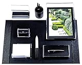 set scrivania mont blanc La consegna comprende: 1 x blocchetto da scrivania, 1 x vassoio per lettere DIN A4, 1 x scatola per appunti DIN A6, 1 x supporto per lettere, 1 x portapenne, 1 x dispenser per nastro adesivo, 1 x portapenne e 1 x portabiglietti da visita