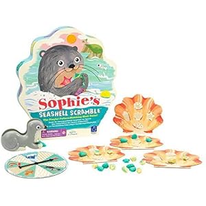 Educational Insights Sophie's Seashell Scramble Game for Preschoolers & Toddlers Patterns & Matching Game Fine Motor