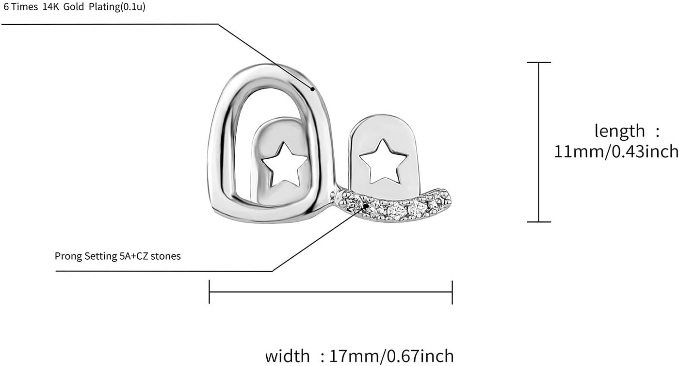 2PCS 14K Gold Plated Hip Hop Teeth Grillz Open Face Double Tooth Grillz Caps Iced Out CZ Diamond Grills for Your Teeth Grills for Men Women