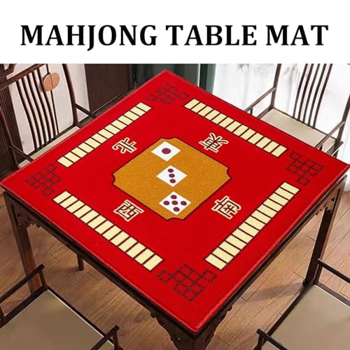 Tapete de Mesa Mahjong Antideslizante Rojo 30.7x30.7 in miniatura 2