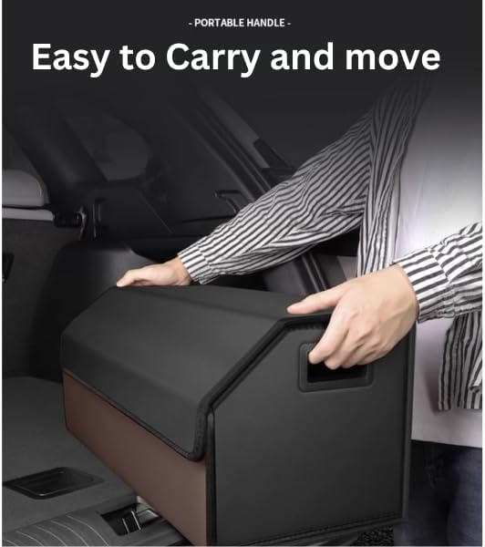 Miniatura 5 de Caja de almacenamiento plegable grande para maletero, 31.5 pulgadas, organizador de automóvil duradero y versátil para SUV, camiones o garaje de