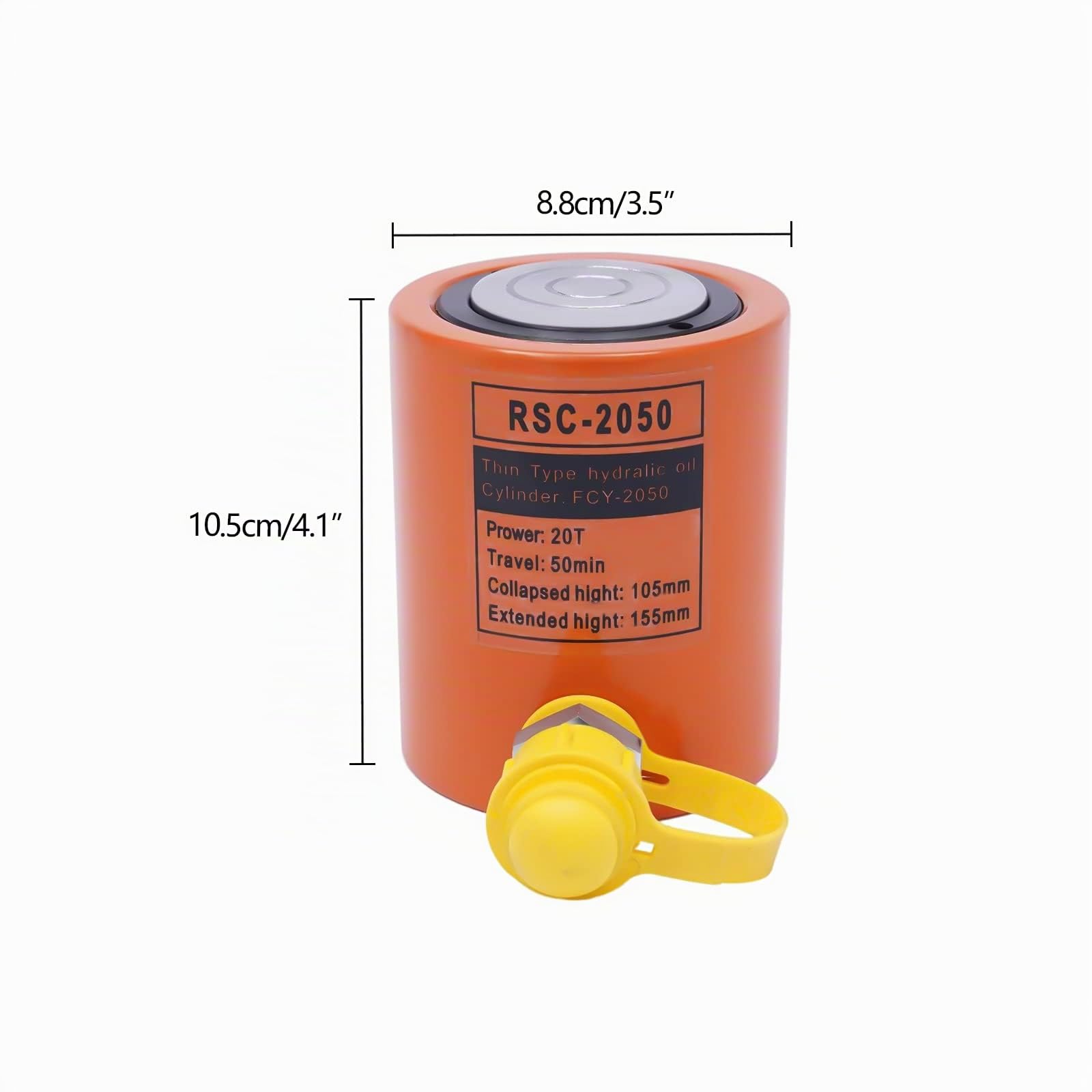 Bomba Hidráulica,20 Tonos Levantar Jack Alta Presión Bomba Hidráulica Manual Manual Con Manguera Bomba Hidráulica De Alta Presión 350cc,Adecuado Para Edificios y Puentes,Naranja