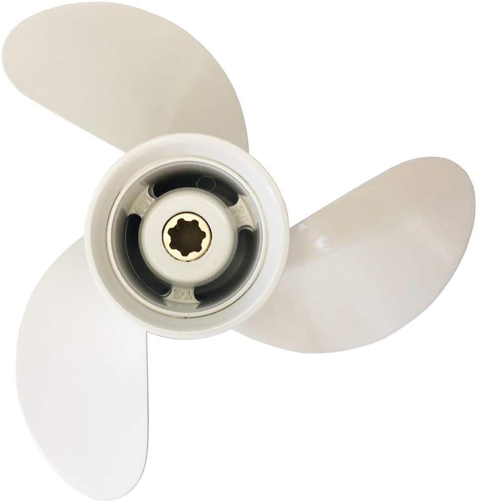 Yamaha Propeller for Boat 6hp 8hp F6 F8 / Boat Outboard Propeller 8 1/2x8 1/2-N for Yamaha 2/4-stroke Engine 7 Spline Tooth 6G1-45941-00-EL