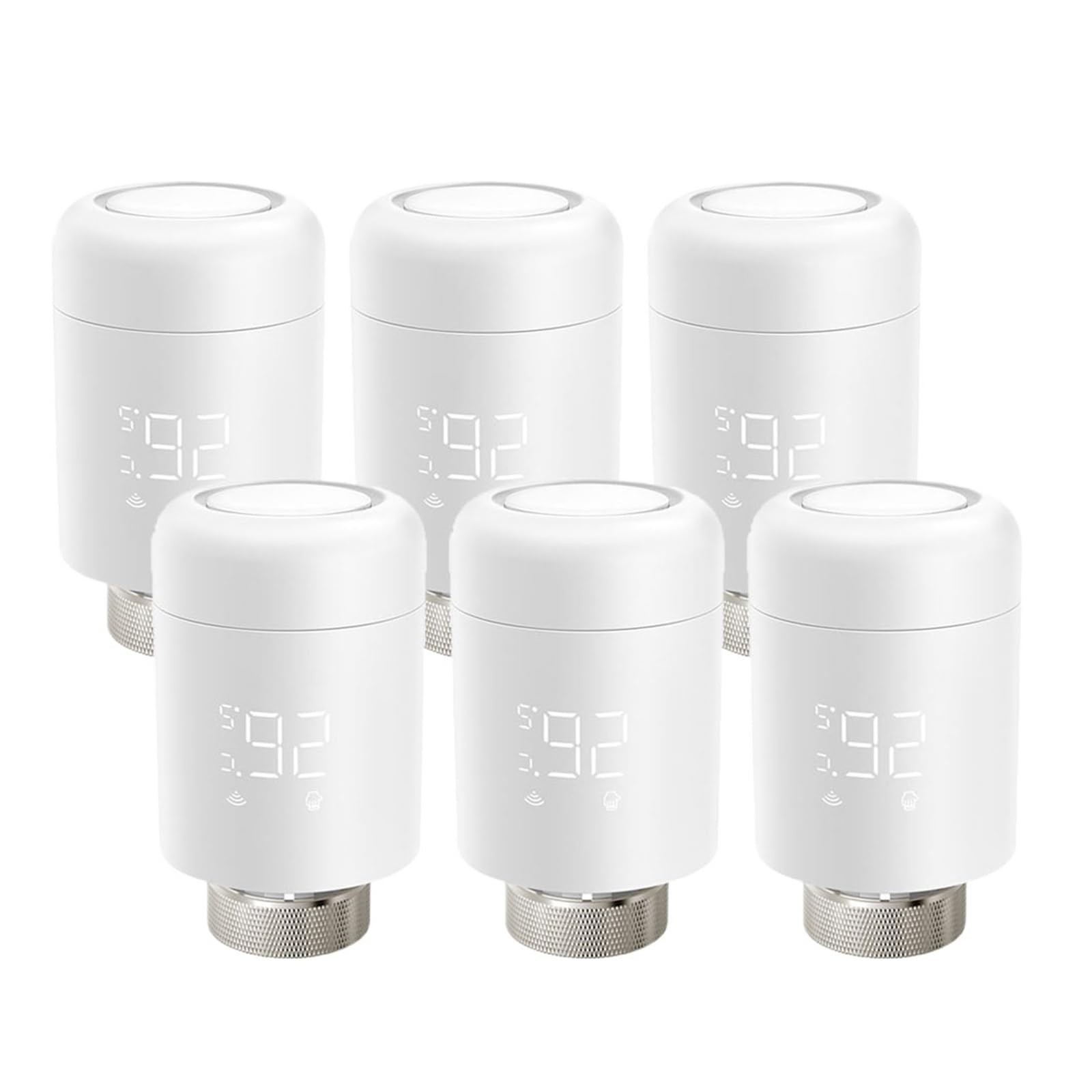 Zawór Termostatyczny Grzejnikowy Tuya Zigbee TRV, Regulator Temperatury Do(6PC)