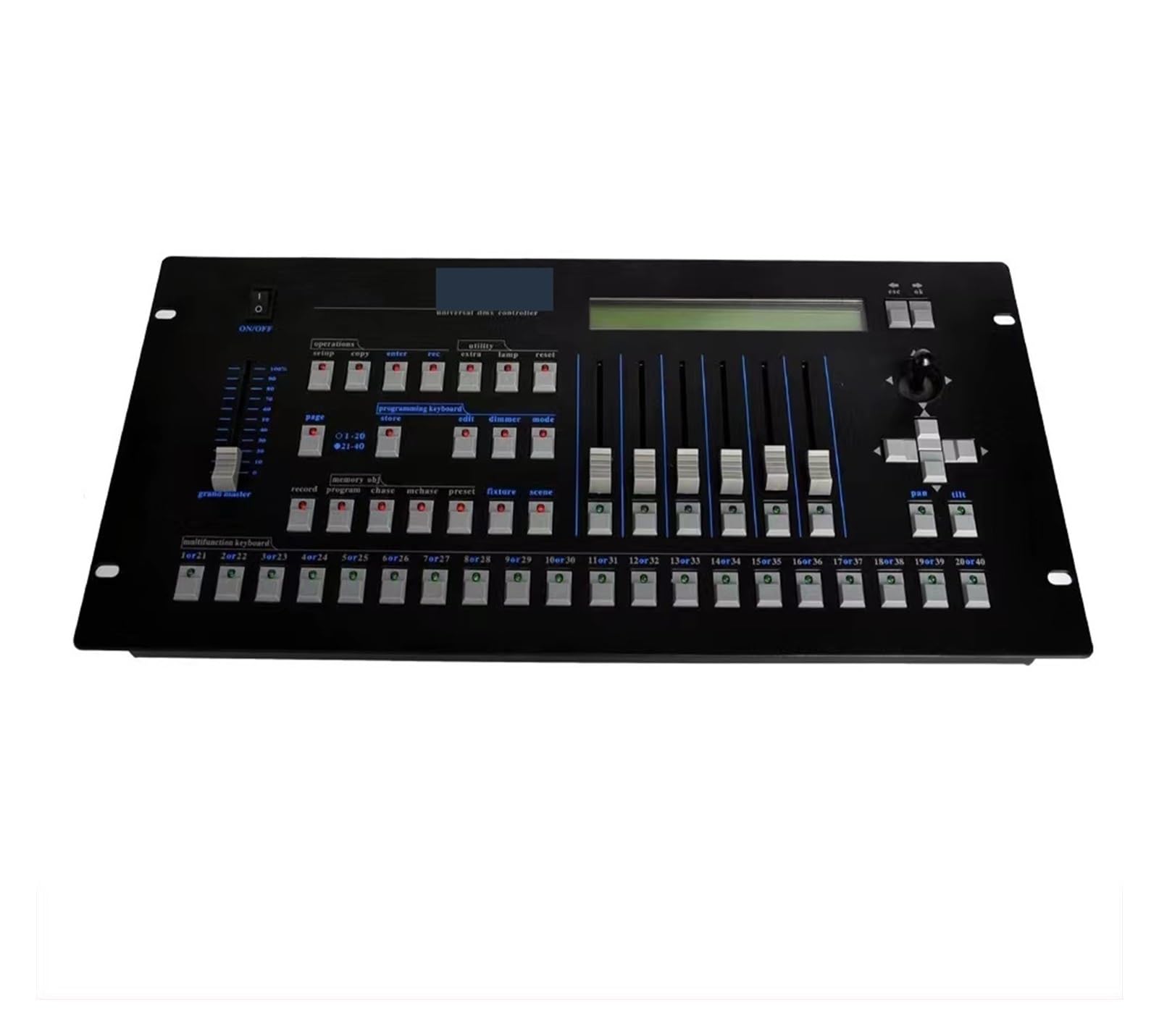 Controlador DMX, Consola DMX512 Controlador de iluminación por computadora, Controlador de iluminación Equipo de DJ Para DJ