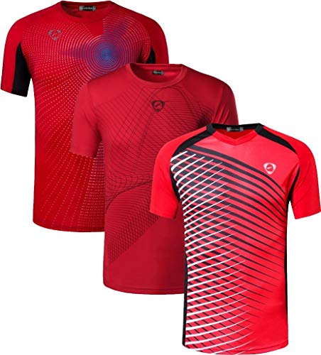 Sportides Boy's Quick Dry Active Sport Short Sleeve Breathable T-Shirt Tee Top LBS702_MixPackC_M
