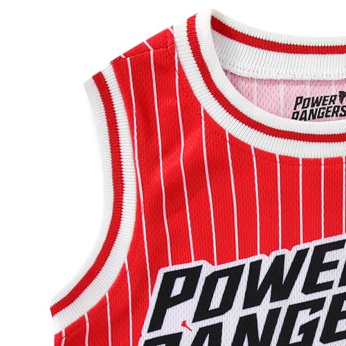 Image of Power Rangers Boys Tank Top Shirt and Active Mesh Short Set for Toddler and Big Kids