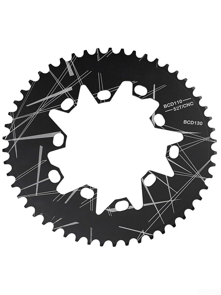 para plato Ovalado MTB Carretera 58T Negro para plato Ovalado