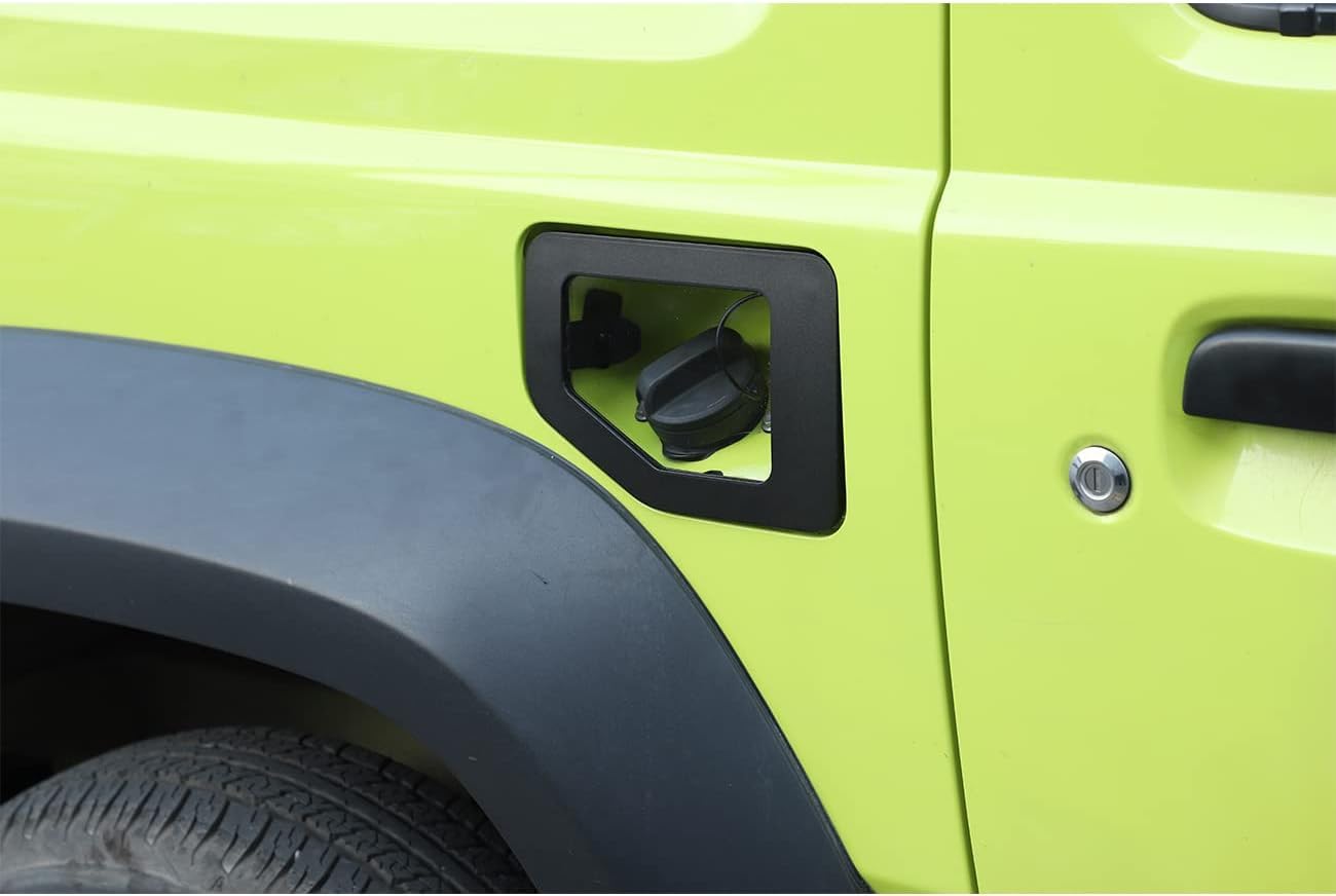 HLMNAKE Bouchon de réservoir en alliage d'aluminium pour Suzuki Jimny JB64 JB74 2019-2024, noir transparent