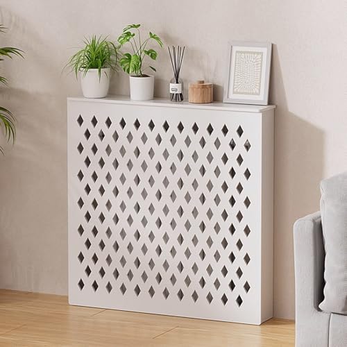Cubiertas de radiador con estante para almacenamiento y salón 4